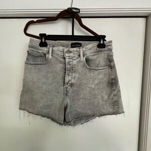 Lucky Brand Black stone washed jean shorts with button fly. Size 10/30.